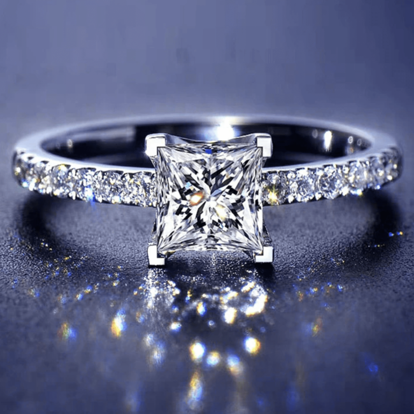 VISTA™ FIONA PRINCESS CUT RING