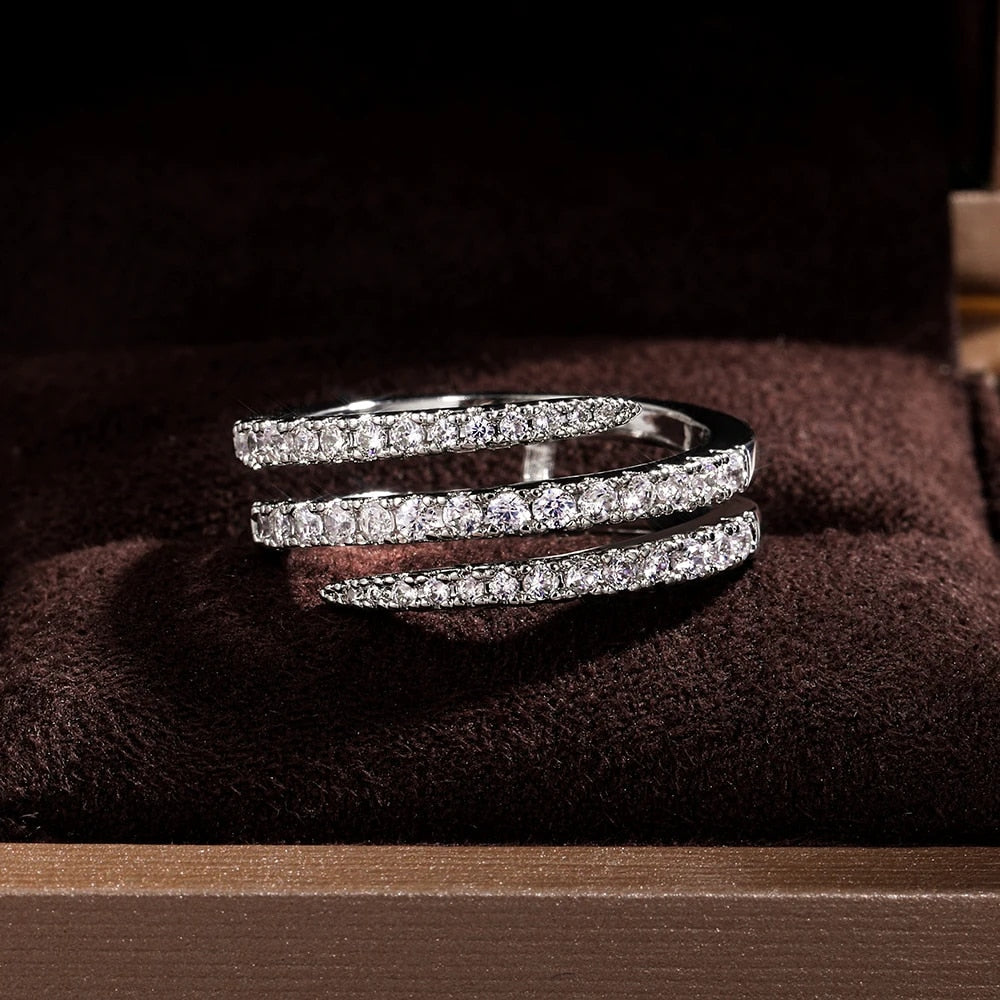 VISTA™ CAROLINE SPIRAL PAVE RING