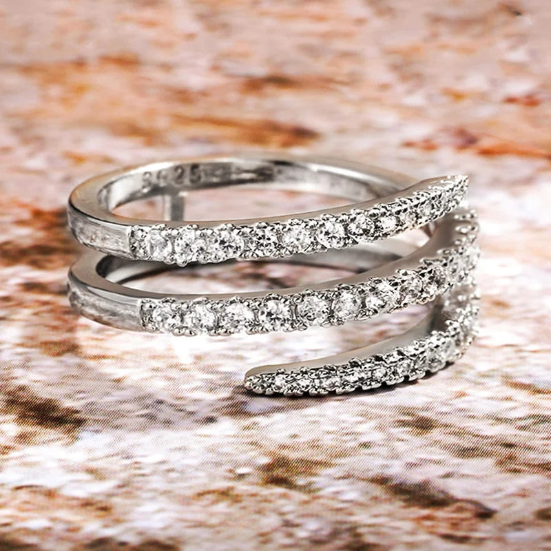 VISTA™ CAROLINE SPIRAL PAVE RING