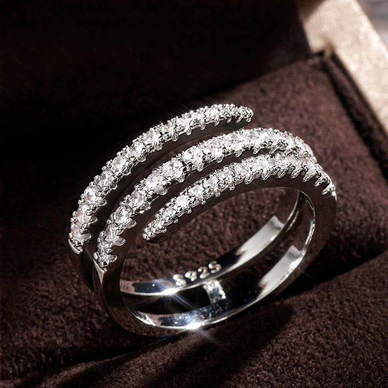 VISTA™ CAROLINE SPIRAL PAVE RING