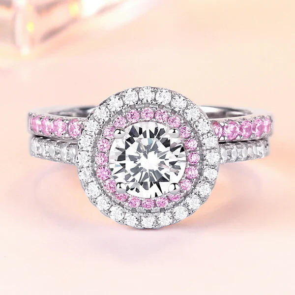 DAZZLING DUO HALO RING