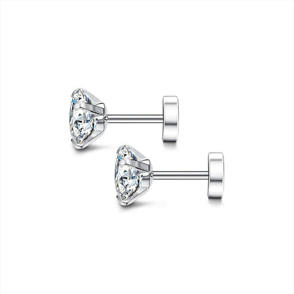 Passions Solitaire 6mm Stud Earrings